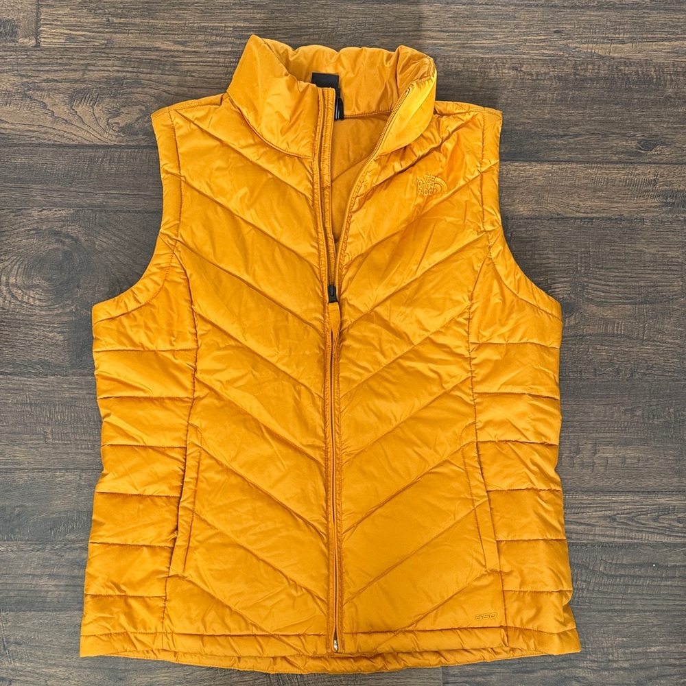 The North Face Women's Yellow Quilted Puffer Vest